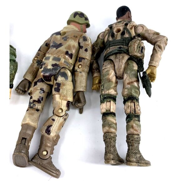 Blue Box Toys BBi Elite Force Military Action Figure 4" Tall 2007 Lot of 4 - Picture 8 of 8